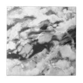 Schöner, trendy Schwarz-weißer Marmorstein Fliese (Vorderseite)