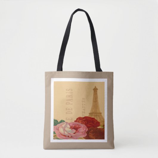 Schöner Trendy Vintag Paris und Eiffelturm Tasche (Vorderseite)