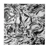 Schöner Trendy White Black Marble Stone - Modern Fliese (Vorderseite)