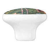 Schöner tropischer Flamingo Bird Keramikknauf (Seitenansicht)