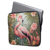 Schöner tropischer Flamingo Bird Laptopschutzhülle (Vorderseite Links)