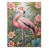 Schöner tropischer Flamingo Bird Notizblock (Vorderseite)