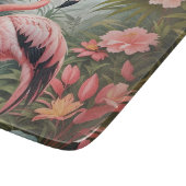 Schöner tropischer Flamingo Bird Schneidebrett (Ecke)