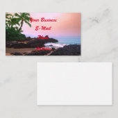 Schöner tropischer hawaiische visitenkarte (Vorne/Hinten)