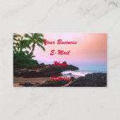 Schöner tropischer hawaiische visitenkarte (Vorderseite)