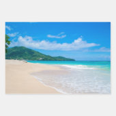 Schöner tropischer Strand Landschaftlich Geschenkpapier Set (Vorderseite 3)