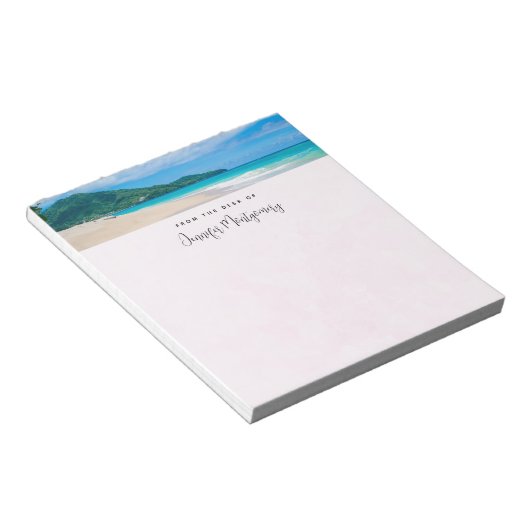 Schöner tropischer Strand Landschaftlich Notizblock (angewinkelt)