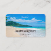 Schöner tropischer Strand Landschaftlich Visitenkarte (Vorderseite)