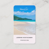 Schöner tropischer Strand Landschaftlich Visitenkarte (Vorderseite)