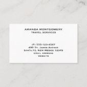 Schöner tropischer Strand mit Rowboat Visitenkarte (Rückseite)