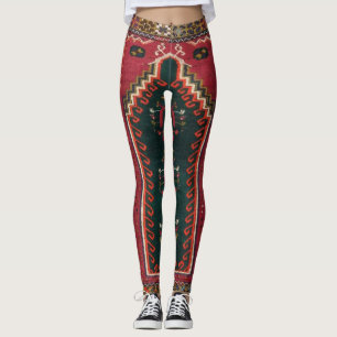 Schöner türkischer Antiquitätenteppich Leggings