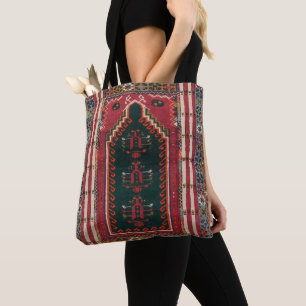 Schöner türkischer Antiquitätenteppich Tasche