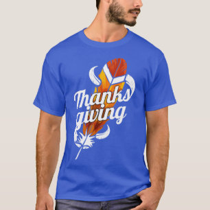 Schöner türkischer Feather Erntedank T-Shirt