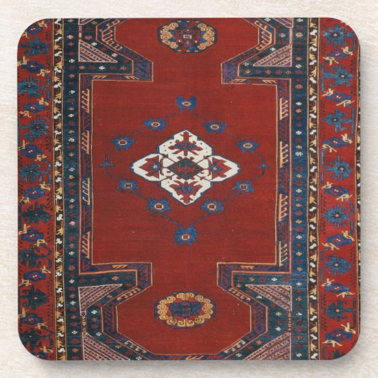 Schöner türkischer Teppichboden Getränkeuntersetzer (Vorderseite)