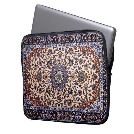 Schöner türkischer Teppichboden Laptopschutzhülle (Vorderseite Links)