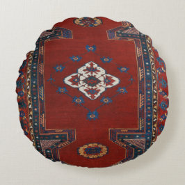 Schöner türkischer Teppichboden Rundes Kissen