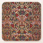 Schöner türkischer Teppichboden Untersetzer (Vorderseite)