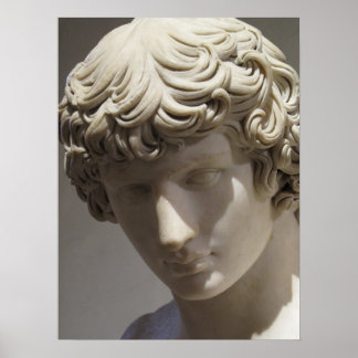 Schöner Typ Antinous Hadrian geliebt Poster