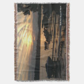 Schöner und Atemberaubender Sonnenuntergang am See Decke (Vorderseite Vertikal)