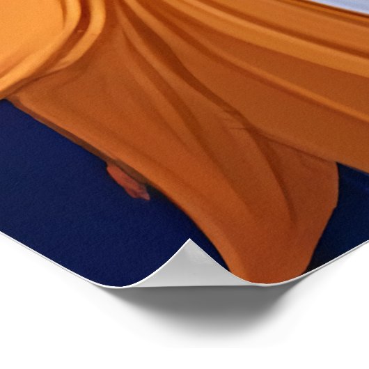 schöner und bezaubernder Rotfuchs | AI Art Poster (Ecke)