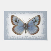 Schöner und eleganter Blauer Schmetterling Fußmatte (Vorderseite)
