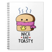 Schöner und gerösteter Niedlicher Toastbutterpuffe Notizblock (Vorderseite)