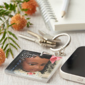 Schöner und intelligenter Girl-Schlüsselanhänger Schlüsselanhänger (Vorderseite rechts)
