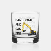 Schöner und leichter Grabungsbau Whiskyglas (Rückseite)