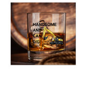 Schöner und leichter Grabungsbau Whiskyglas