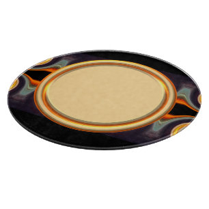 Schöner und mutiger Sonnenuntergang-Strudel Schneidebrett