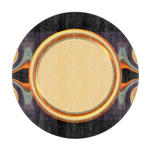 Schöner und mutiger Sonnenuntergang-Strudel Schneidebrett (Vorderseite)