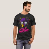 Schöner und Niedlicher Schwarzer Panther mit Brill T-Shirt (Vorne ganz)