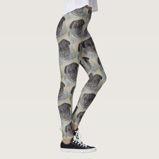 SCHÖNER UND SCHNELLER MOPS LEGGINGS (Rechts)