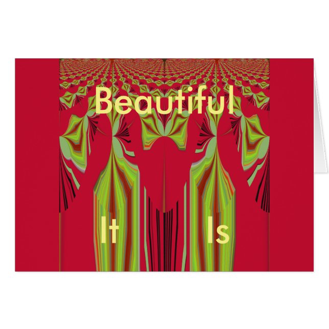 Schöner und schöner Text (Vorderseite (Horizontal))