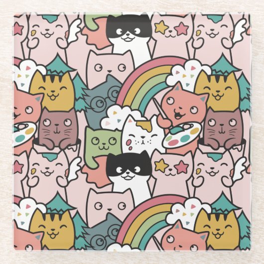 Schöner Untersetzer aus Cats (Vorderseite)