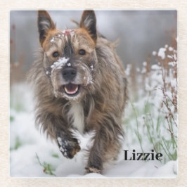 Schöner Untersetzer aus Glas. Eigenes Bild/Name hi