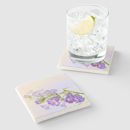 Schöner Untersetzer mit Blumengestein (Seitenansicht)