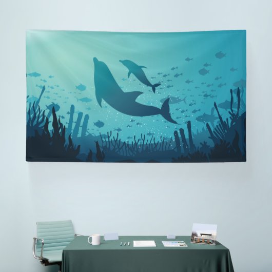 Schöner Unterwassersee Banner (Messe)