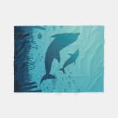 Schöner Unterwassersee Fleecedecke (Vorderseite (Horizontal))