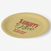 Schöner Urlaub Pappteller (Schrägansicht)