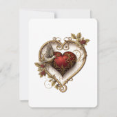 Schöner Valentinstag Gruß Mitteilungskarte (Vorderseite)