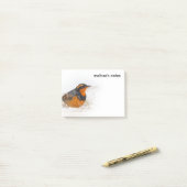 Schöner Varieté-Songbird am Schneetag Post-it Klebezettel (Auf Schreibtisch)