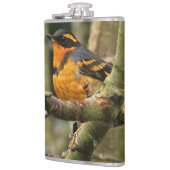 Schöner Varieté-Songbird im Baum Flachmann (Links)