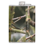 Schöner Varieté-Songbird im Baum Flachmann (Rückseite)