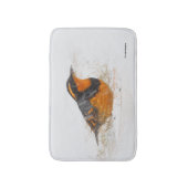 Schöner Varieté-Songbird im Schnee Badematte (Vorderseite Vertikal)