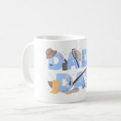Schöner Vatertag für Angelfreunde Kaffeetasse (Vorderseite Links)