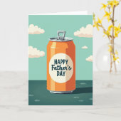 Schöner Vatertag Orange Karte (Gelbe Blume)