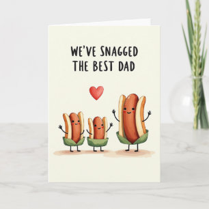 Schöner Vatertag Wurst Familienkarte Karte