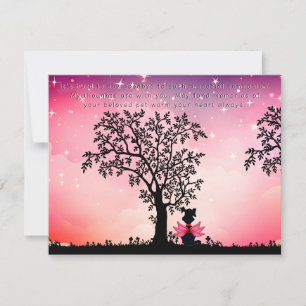 Schöner Verlust einer Begrüßungskarte für Hunde im Einladung