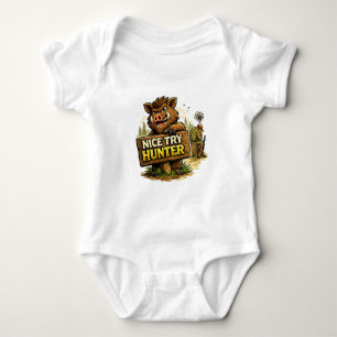 Schöner Versuch Jäger Baby Strampler